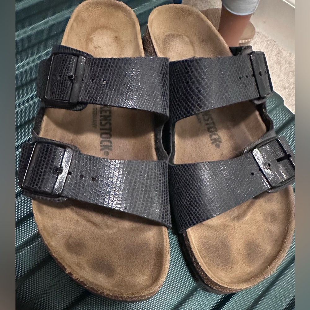 Birkenstock, navy blue, women